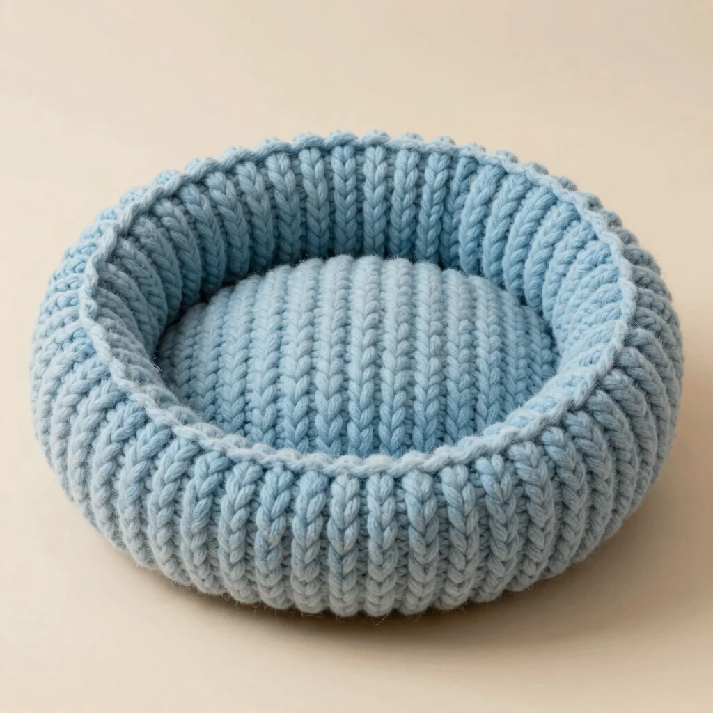 Chunky Knit Pet Sanctuary Bed